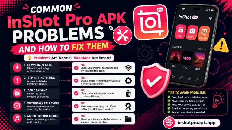Common InShot Pro APK Problems and How to Fix Them